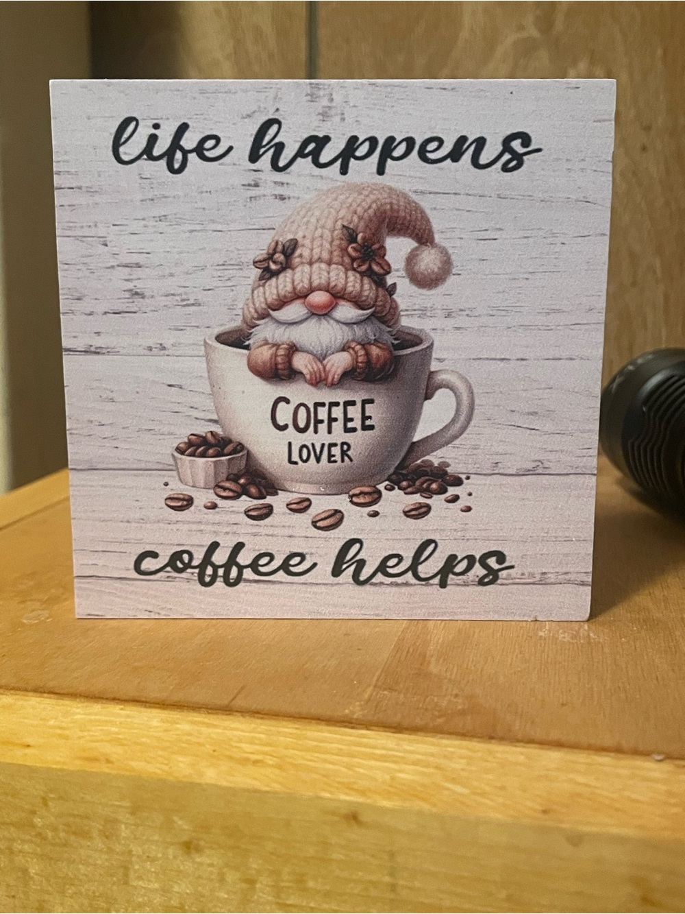 Coffee Lover Decoration Wood Sign